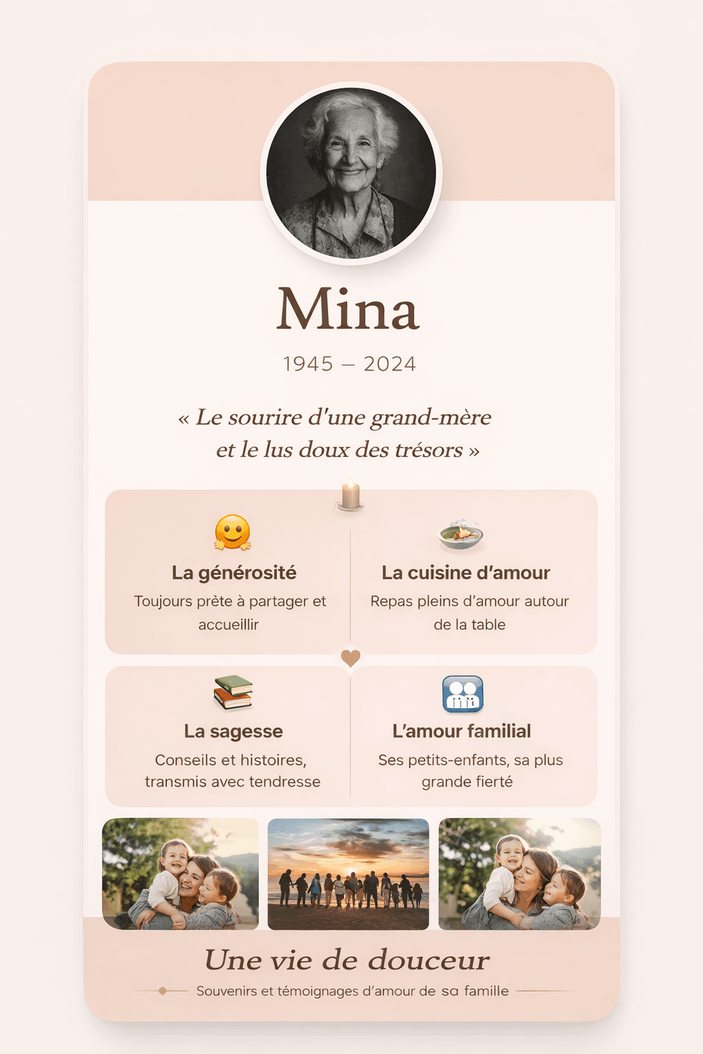 Mémoire de Mina - Honorer